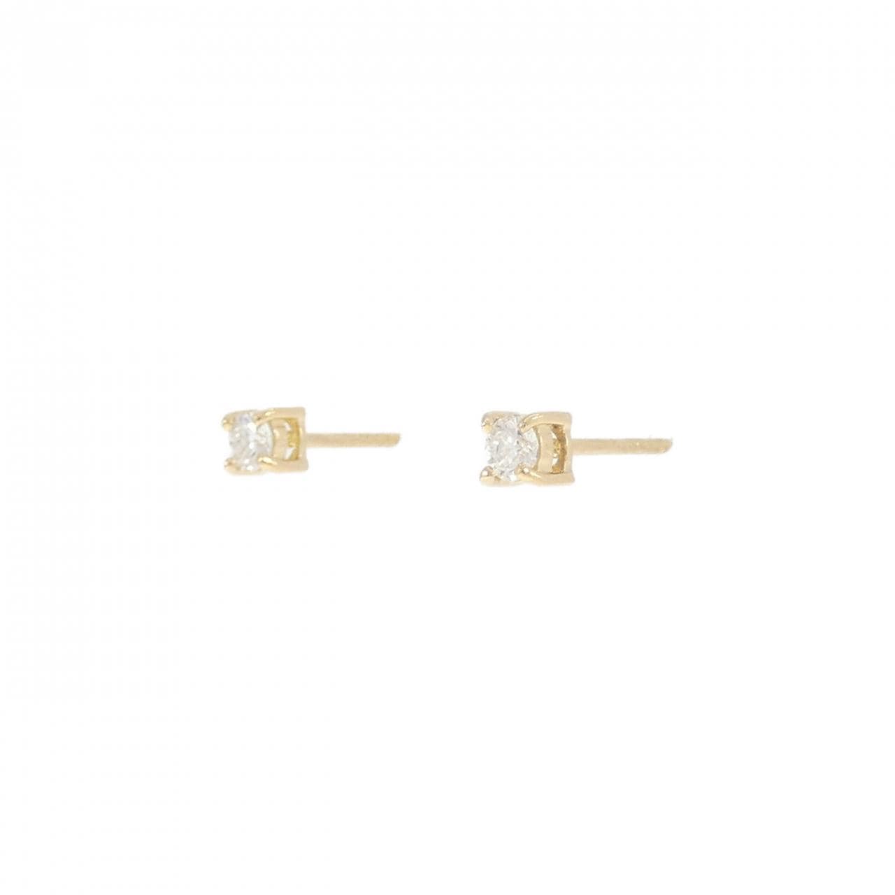 【リメイク】K18YG ダイヤモンド ピアス 0.10CT