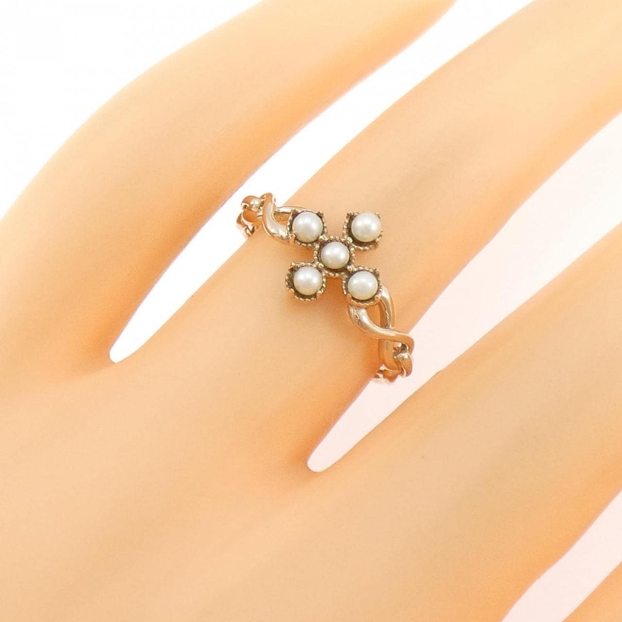 サマンサティアラ 淡水パール リング