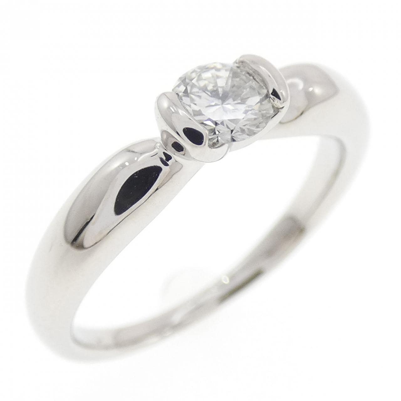PT950 ソリティア ダイヤモンド リング 0.258CT