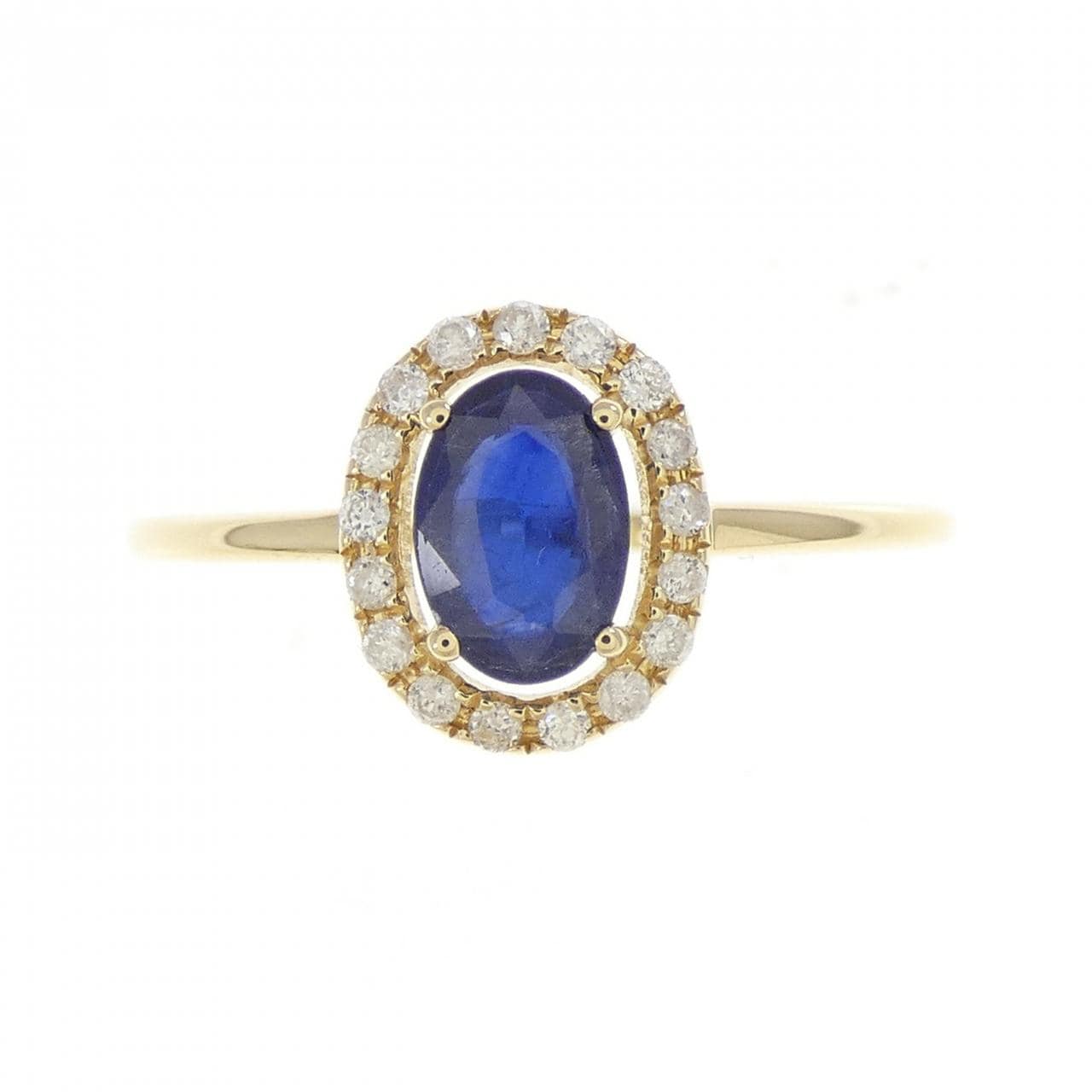 K18YG サファイヤ リング 0.55CT