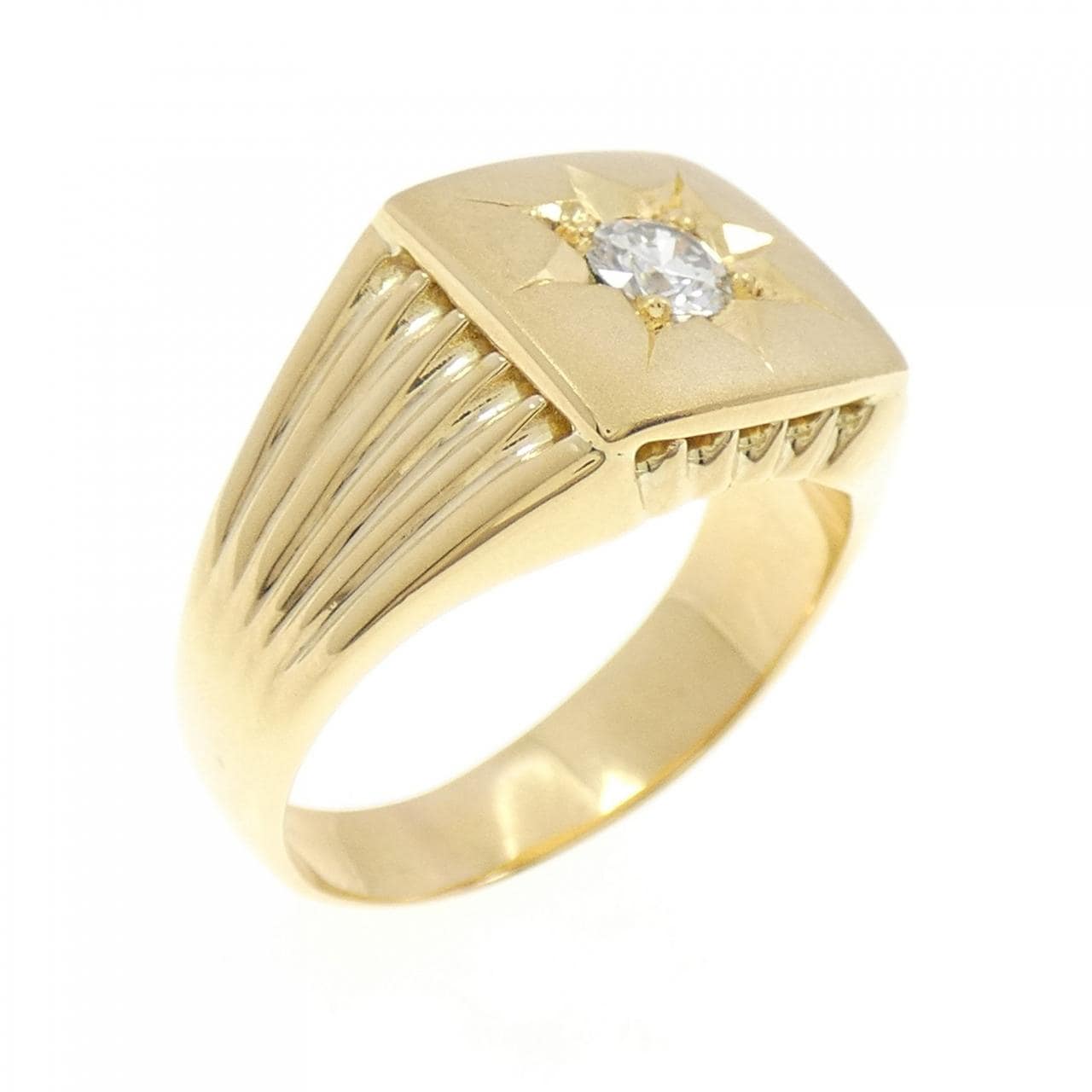 K18YG ダイヤモンド リング 0.298CT