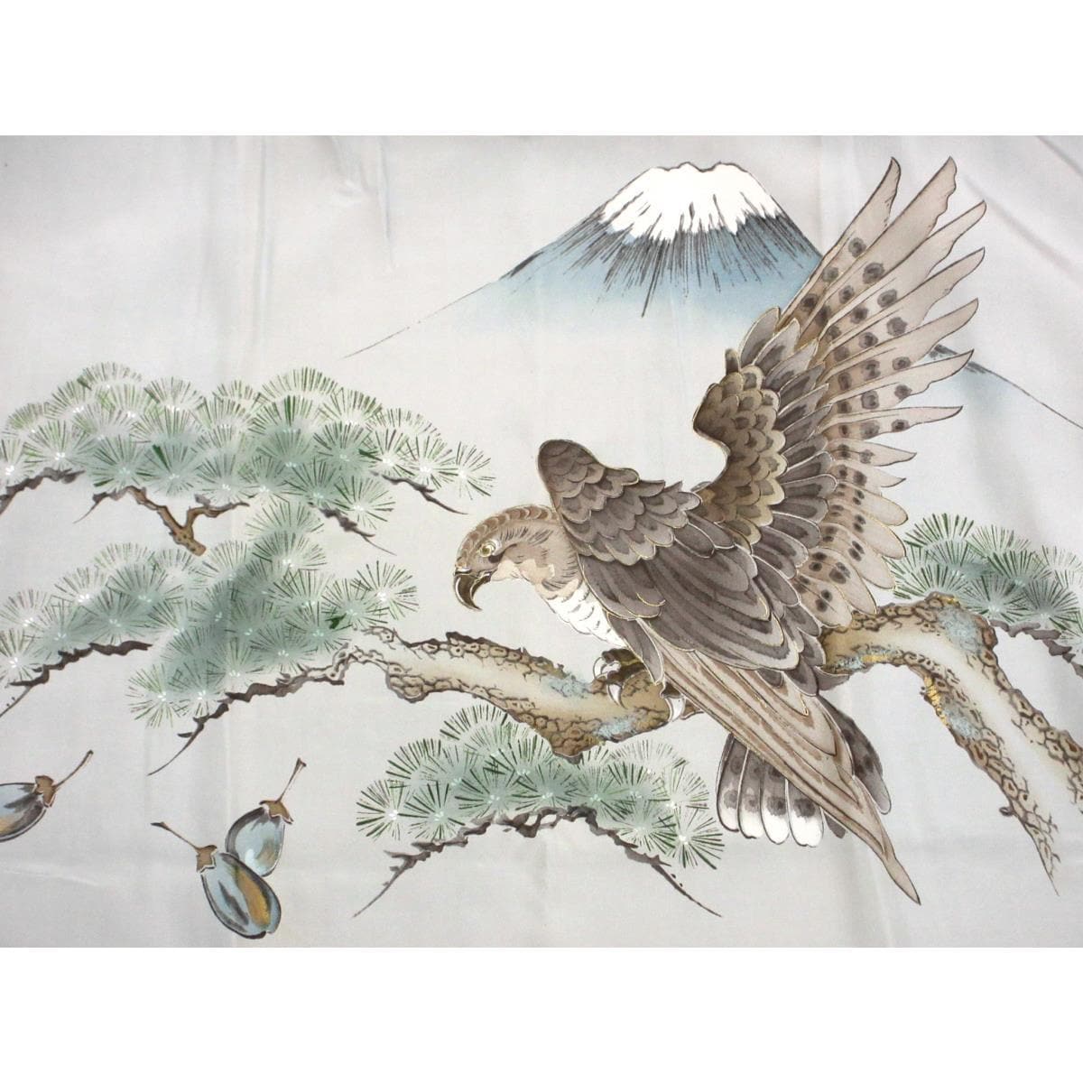 【未使用品】男物　紬織　着物・羽織・長襦袢　３点セット