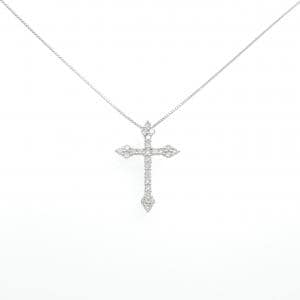PT900/PT850 クロス ダイヤモンド ネックレス 0.50CT
