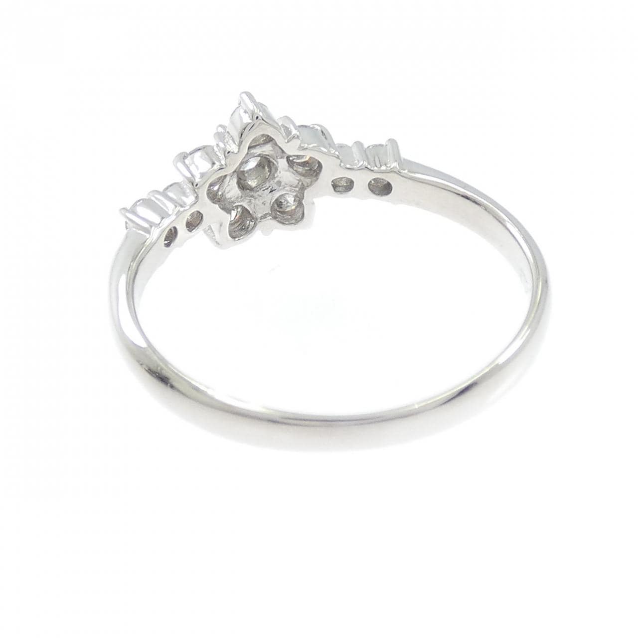 PT900 フラワー ダイヤモンド リング 0.50CT