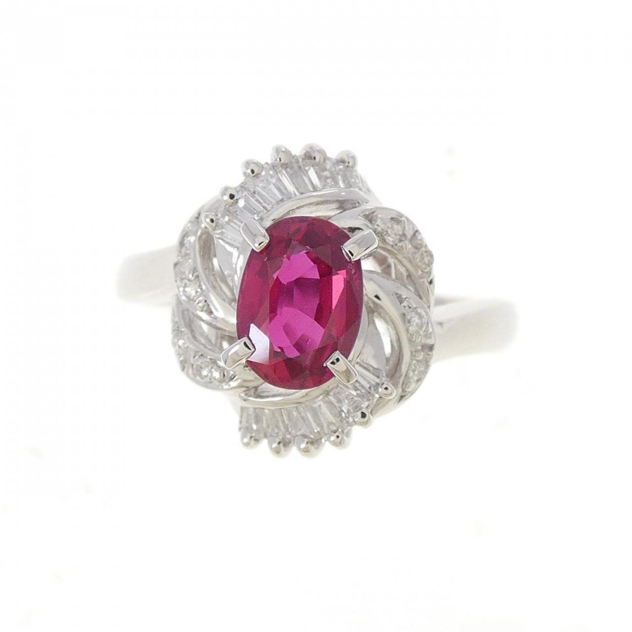 PT900 ルビー リング 0.66CT