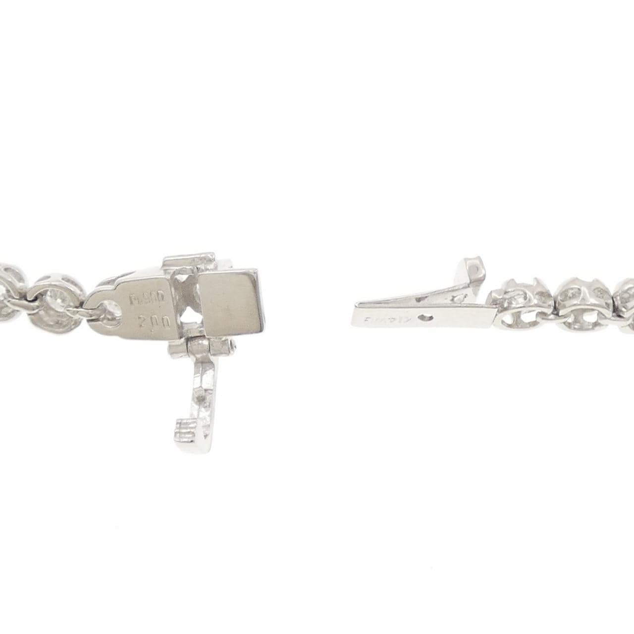 PT900/K14WG ダイヤモンド ブレスレット 2.00CT