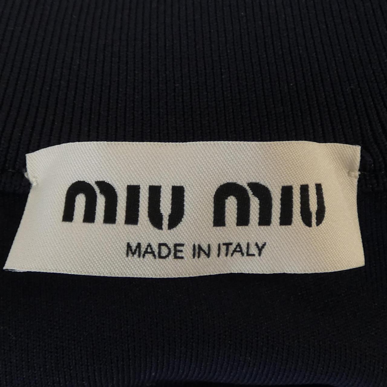 ミュウミュウ MIU MIU テクニカルヤーン スウェットシャツ MMF881 SOOO 148O ブルゾン
