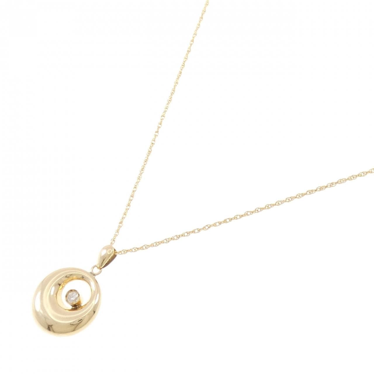 K18YG ダイヤモンド ネックレス 0.05CT