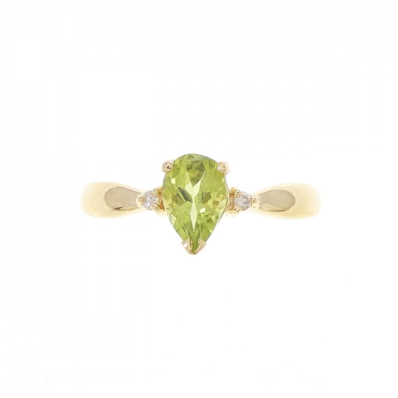 K18YG ペリドット リング