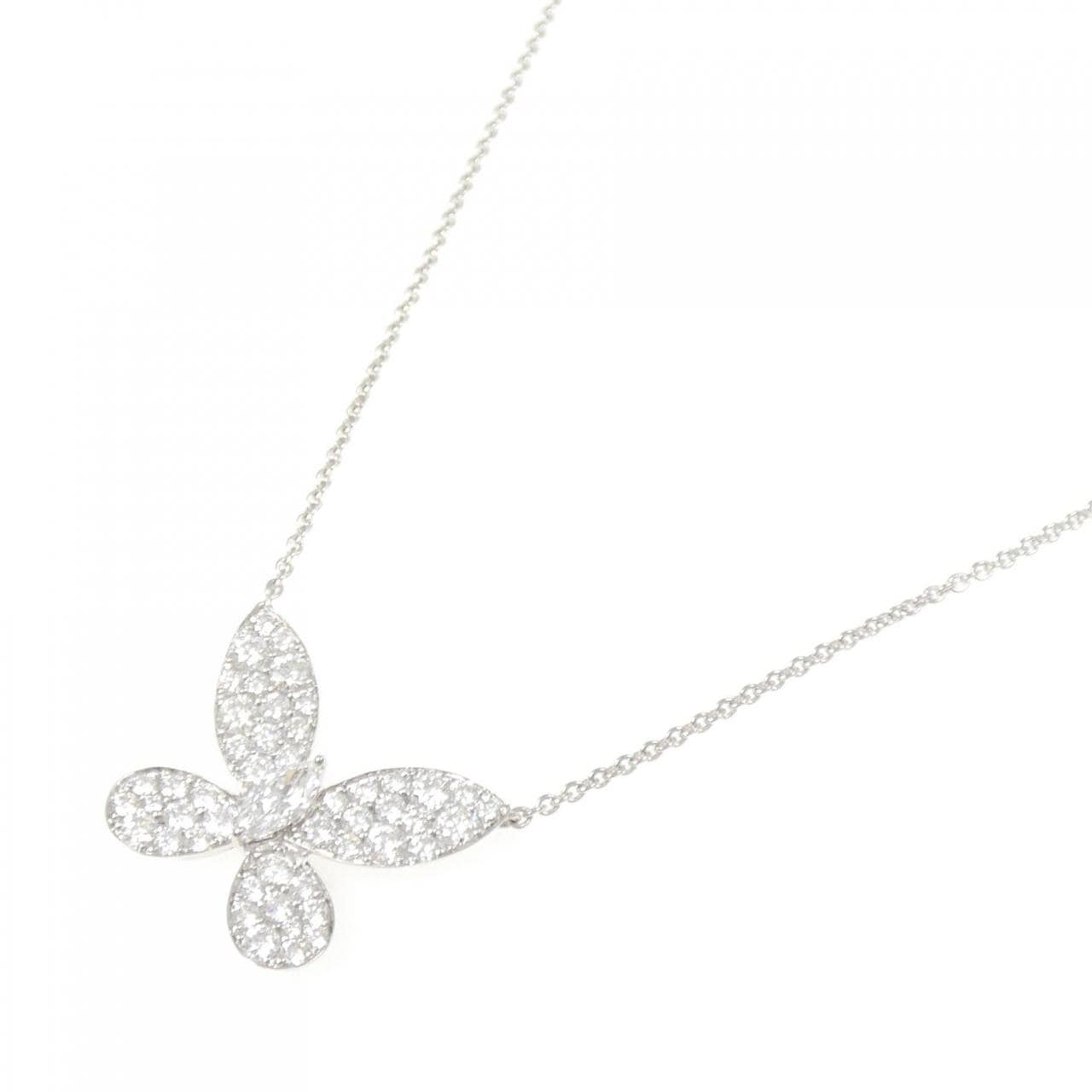 グラフ パヴェ バタフライ ネックレス