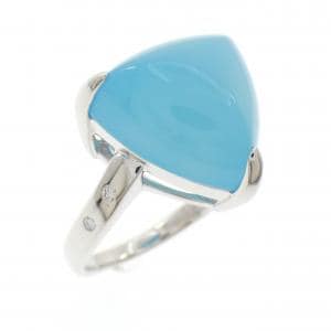 K18WG カルセドニー リング 13.25CT