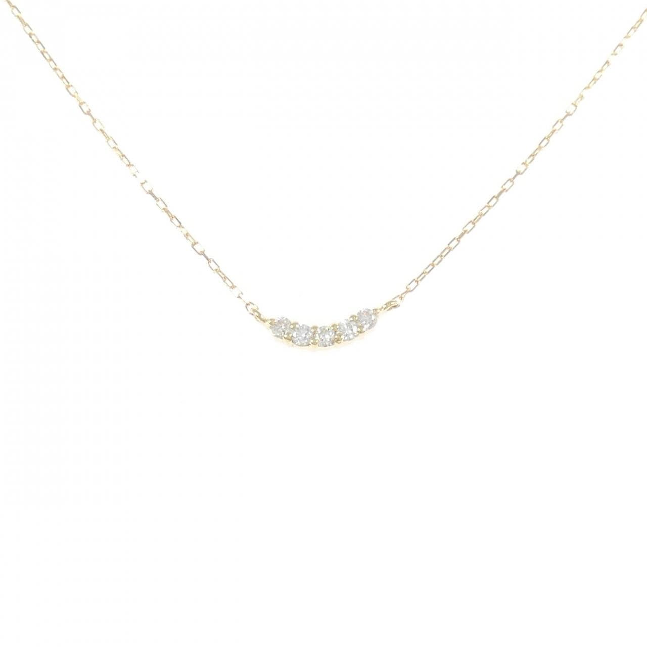 K18YG ダイヤモンド ネックレス 0.06CT