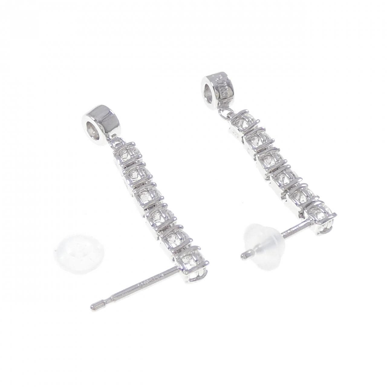 LINE钻石耳环 1.00克拉