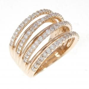 K18PG ダイヤモンド リング 1.00CT