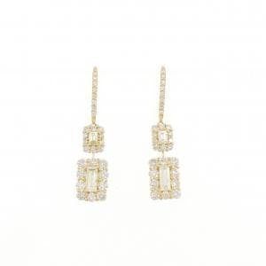【新品】K18YG ダイヤモンド ピアス 1.40CT