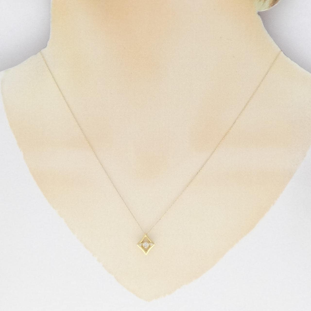 K18YG ダイヤモンド ネックレス 0.10CT