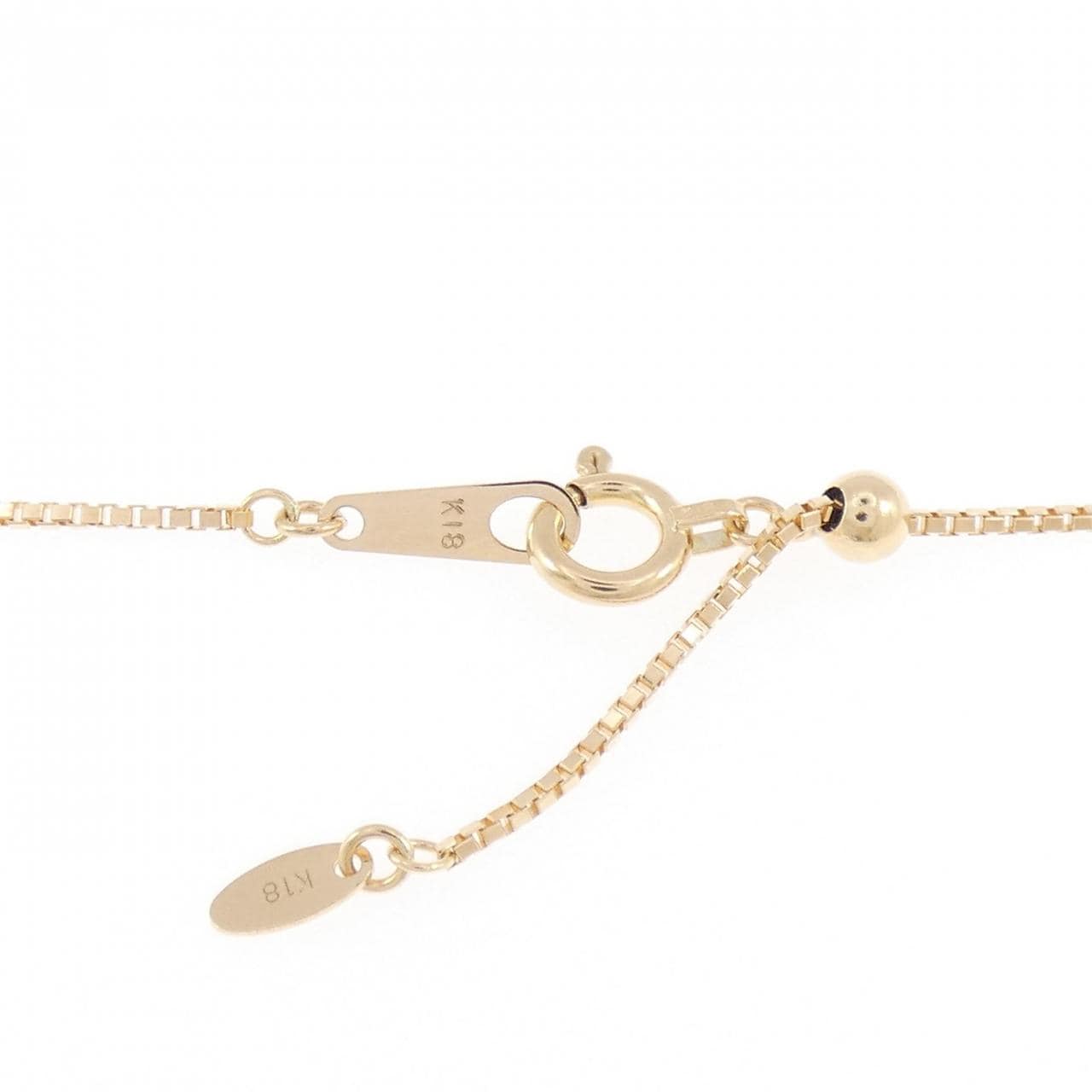 K18YG ハート パヴェ ダイヤモンド ネックレス 0.81CT