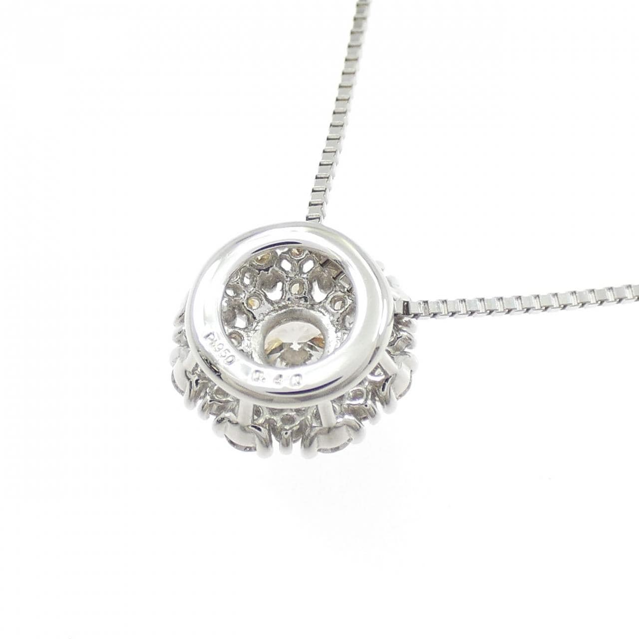 PT950/PT850 ダイヤモンド ネックレス 0.40CT
