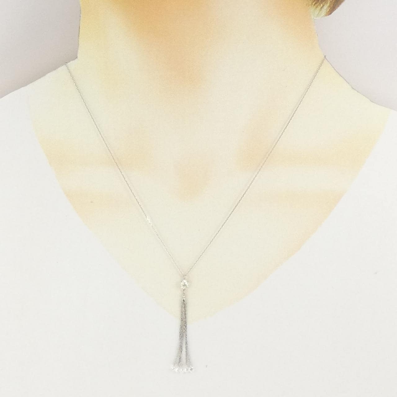 PT900/PT850 ダイヤモンド ネックレス 0.25CT