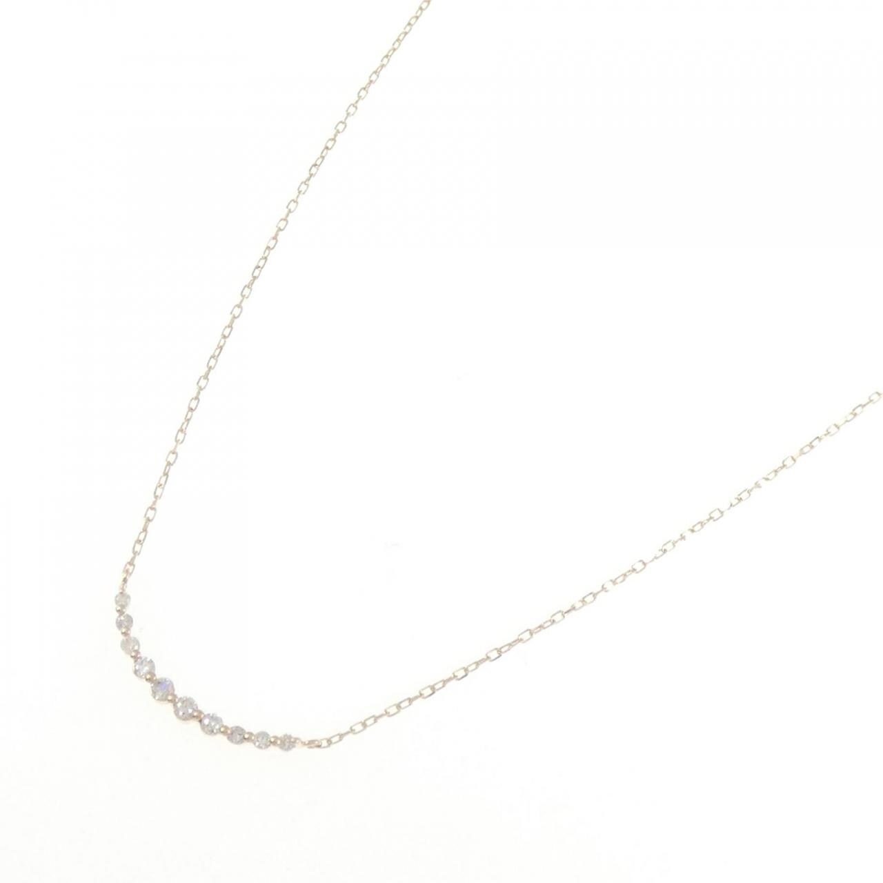 K10YG ダイヤモンド ネックレス 0.08CT