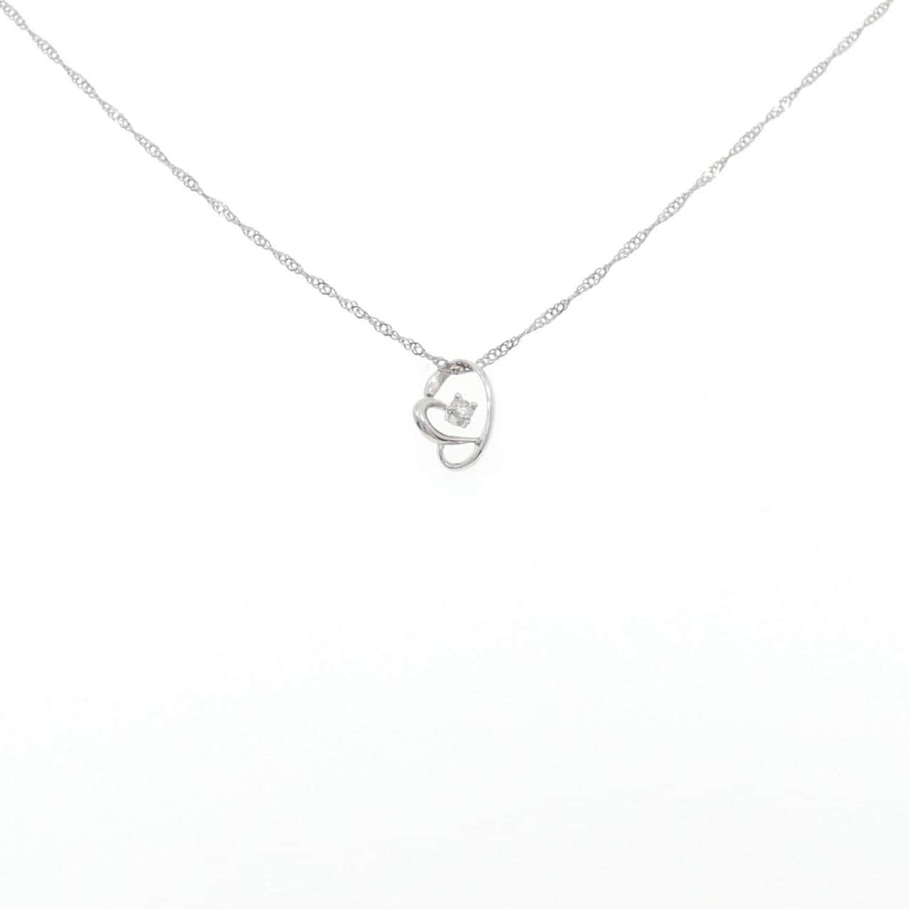 PT900/PT850 ダイヤモンド ネックレス 0.03CT