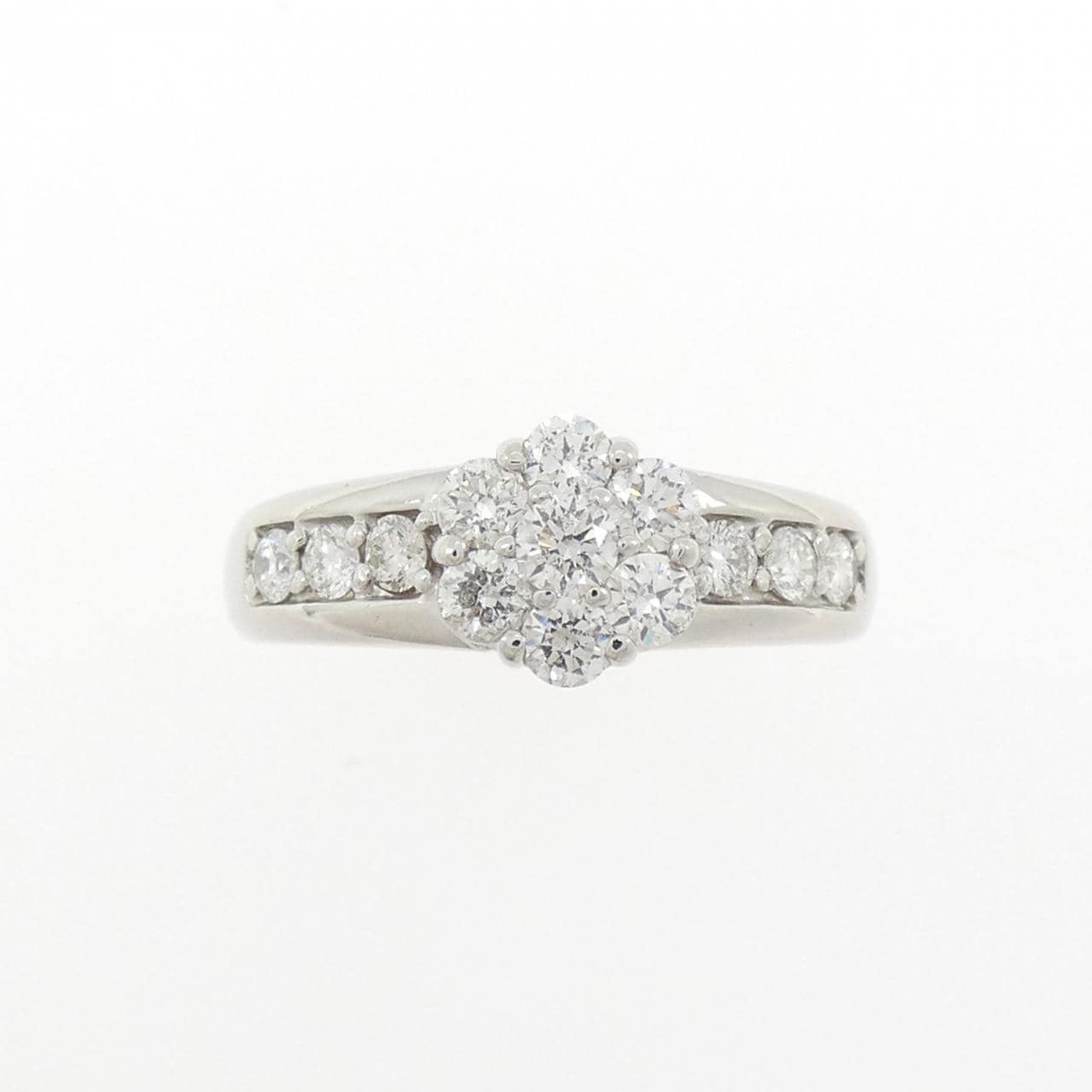 PT900 フラワー ダイヤモンド リング 0.50CT