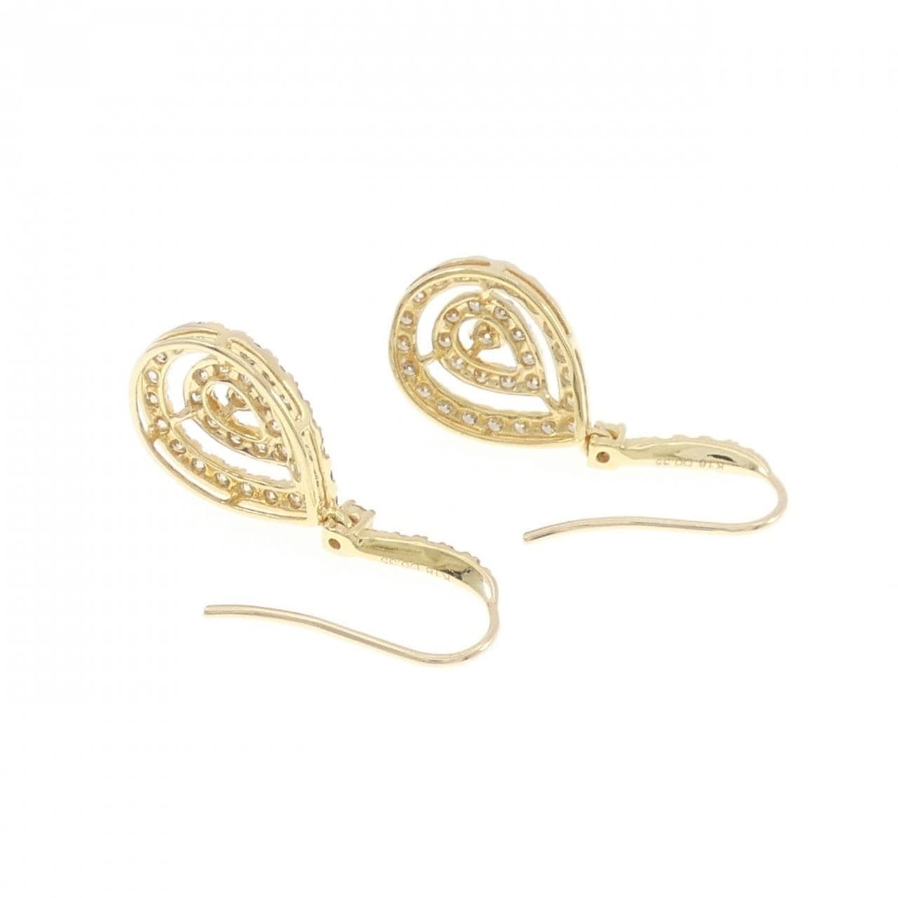 K18YG ダイヤモンド ピアス 0.70CT