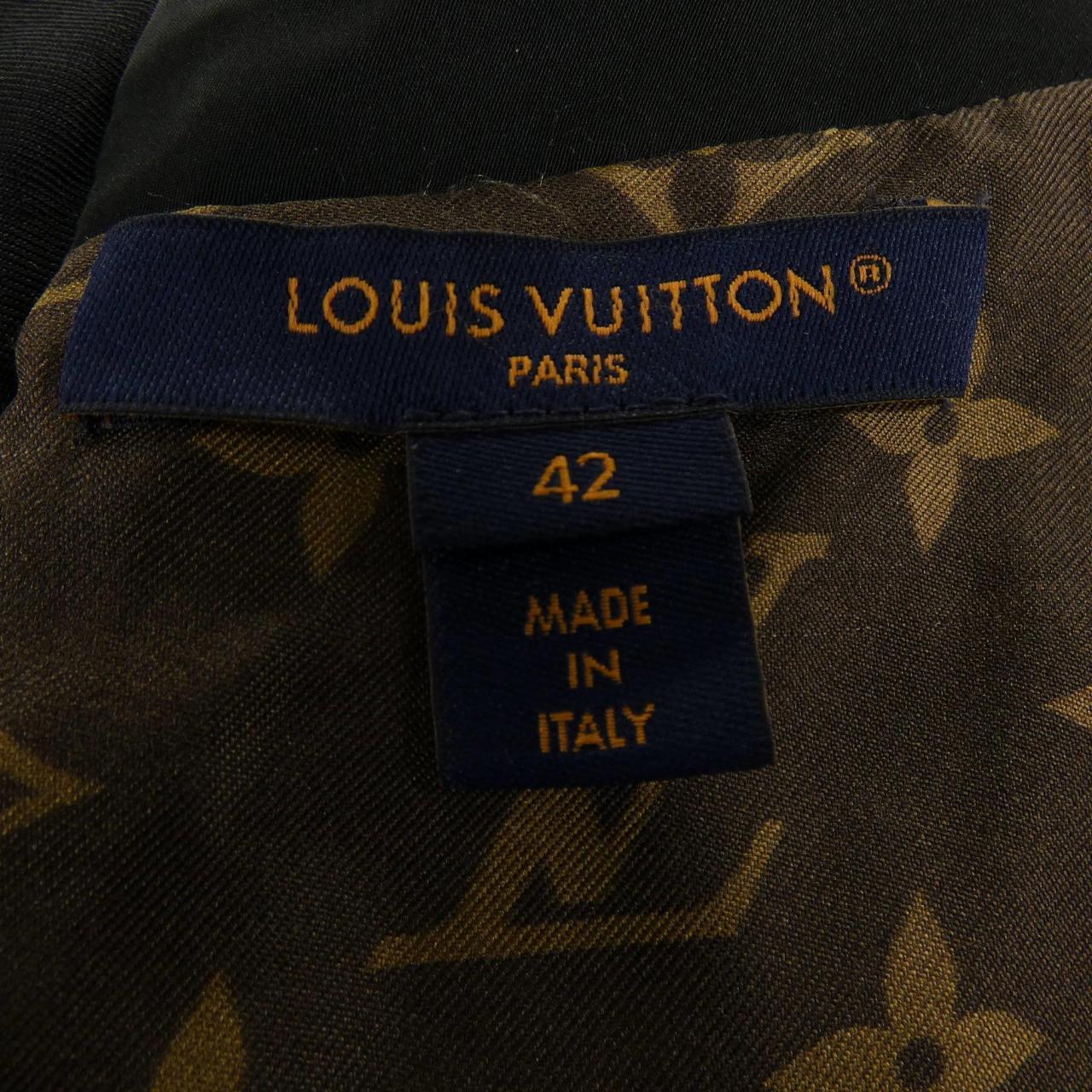 ルイヴィトン LOUIS VUITTON マルタージュツイードマーチンゲールドレス FQDS06HIK ワンピース