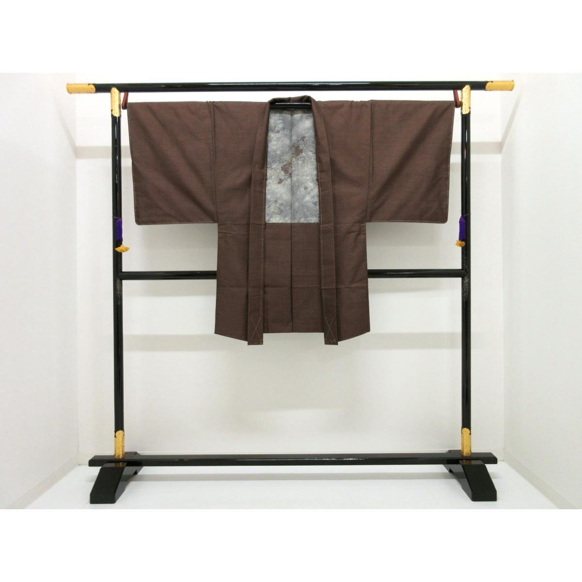 [Unused items] Men&#39;s Ooshima Tsumugi 120 Mountains Kimono/Haori 2-piece set