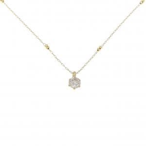 K18YG ソリティア ダイヤモンド ネックレス 0.30CT