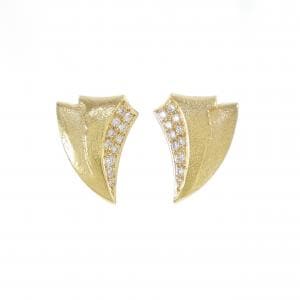 750YG ダイヤモンド ピアス