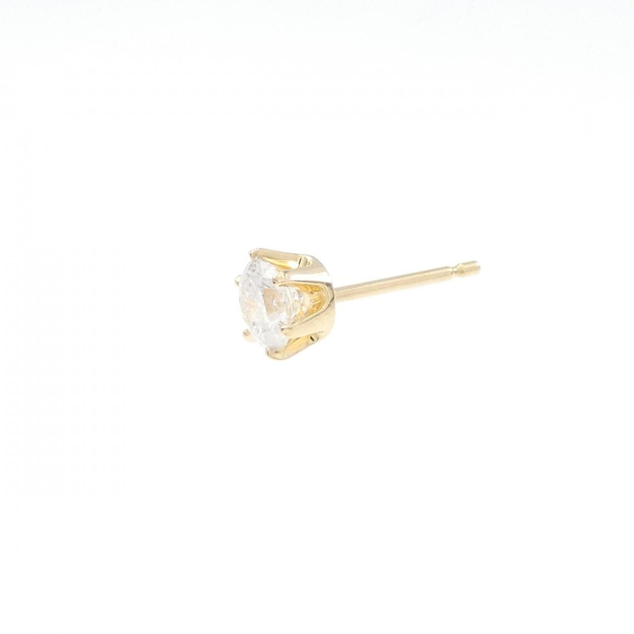 K18YG ダイヤモンド ピアス 0.505CT 片耳