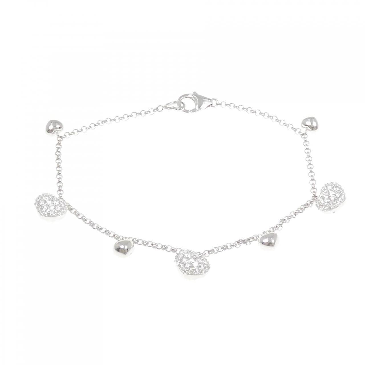 ポンテヴェキオ ハート ダイヤモンド ブレスレット 1.15CT