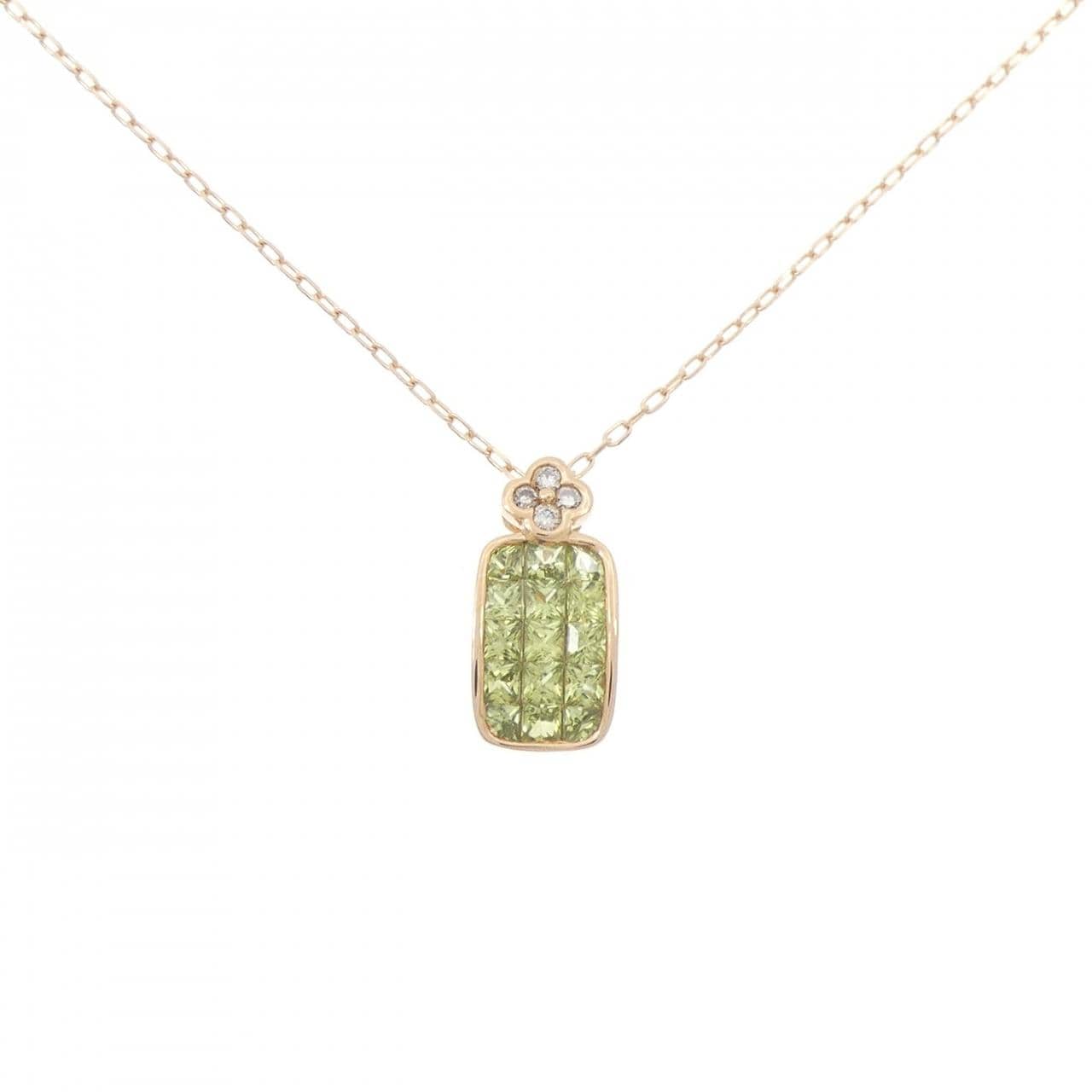 K18PG Sapphire Necklace 0.83CT
