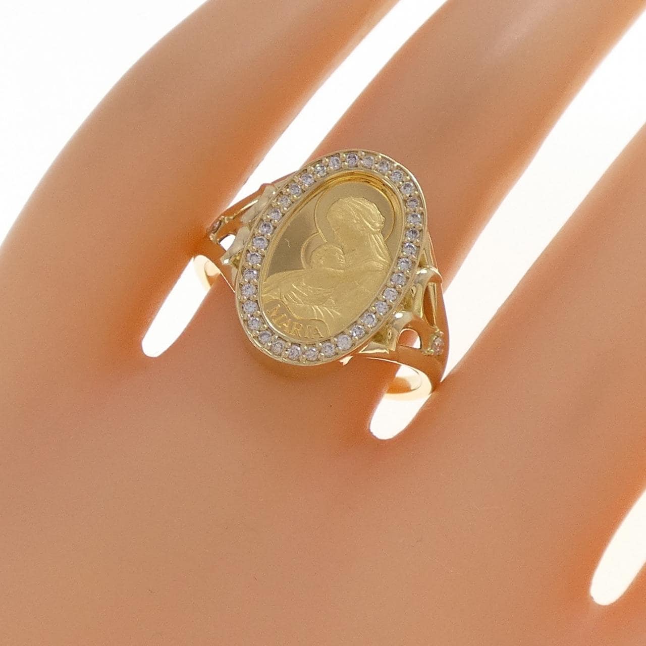 【新品】K18YG ダイヤモンド リング 0.19CT