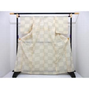 【未使用品】単衣　縮　身幅３Ｌ寸