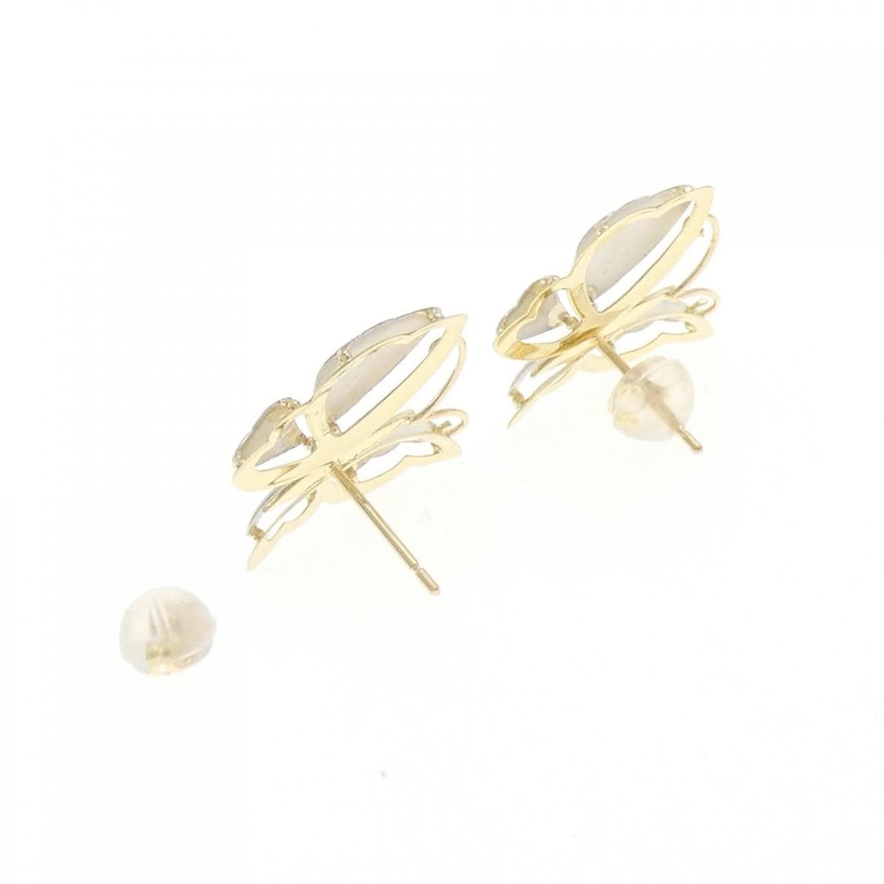 PT900/K18YG バタフライ ピアス