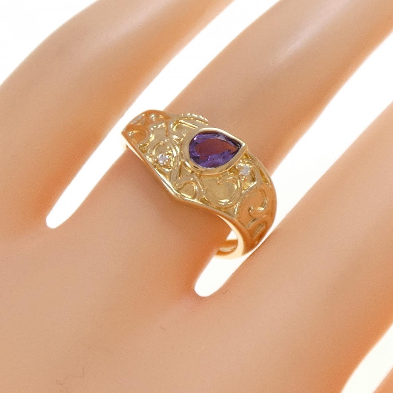 K18YG アメジスト リング