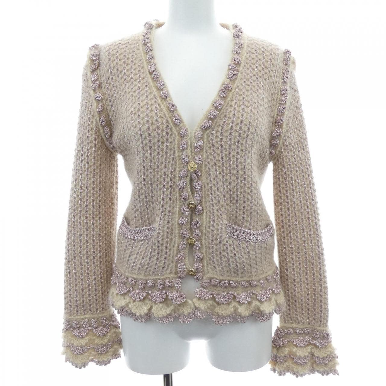 【ヴィンテージ】シャネル CHANEL P23856V01600 04A カーディガン