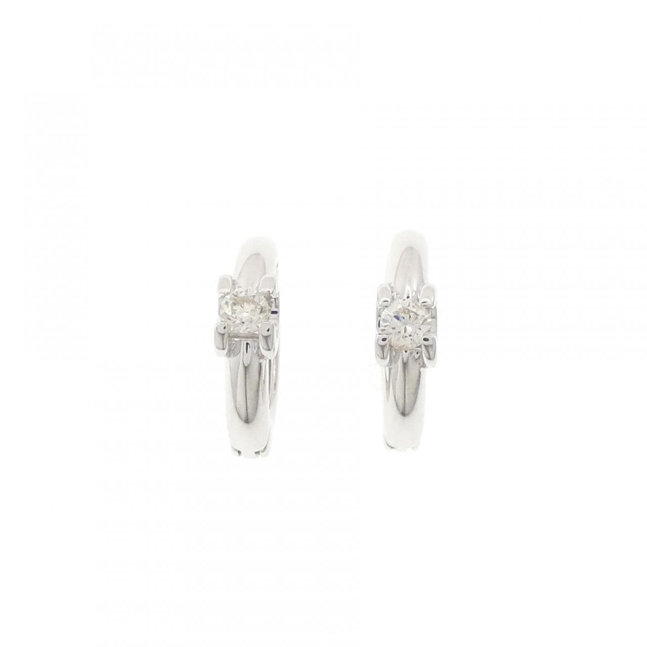 K14WG ダイヤモンド イヤリング 0.20CT