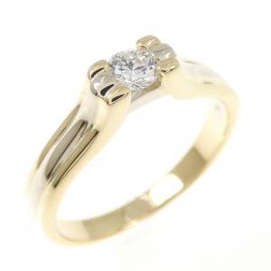 K18YG/K18WG ダイヤモンド リング 0.19CT