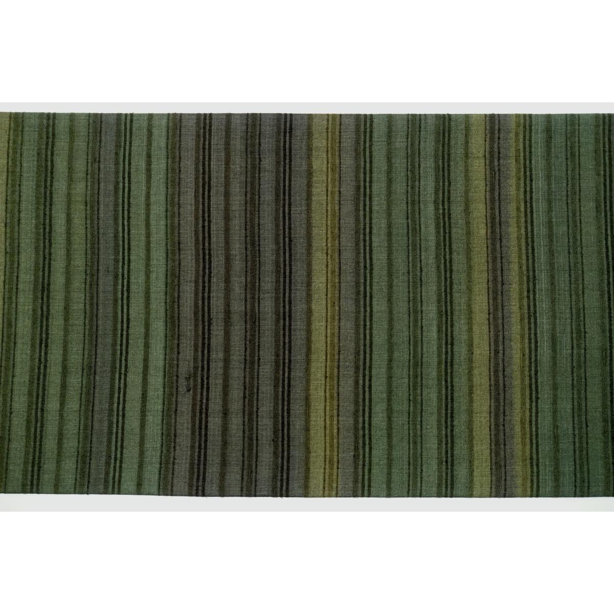 Fukuro obi, pongee weave, wild silk thread, full pattern