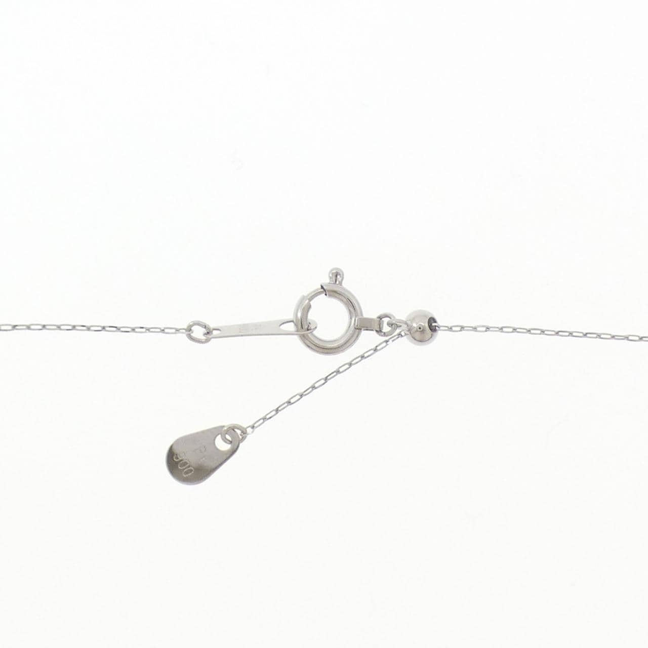 PT900 ソリティア ダイヤモンド ネックレス 0.386CT