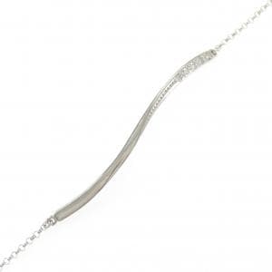 K18WG ダイヤモンド ブレスレット 0.03CT