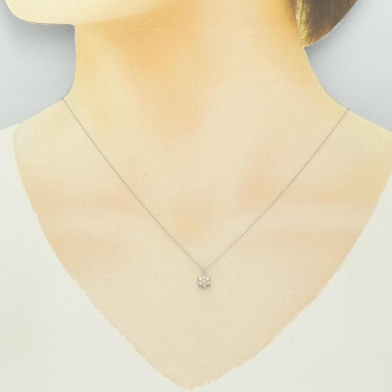 PT900/PT850 花形鑽石項鍊 0.10CT