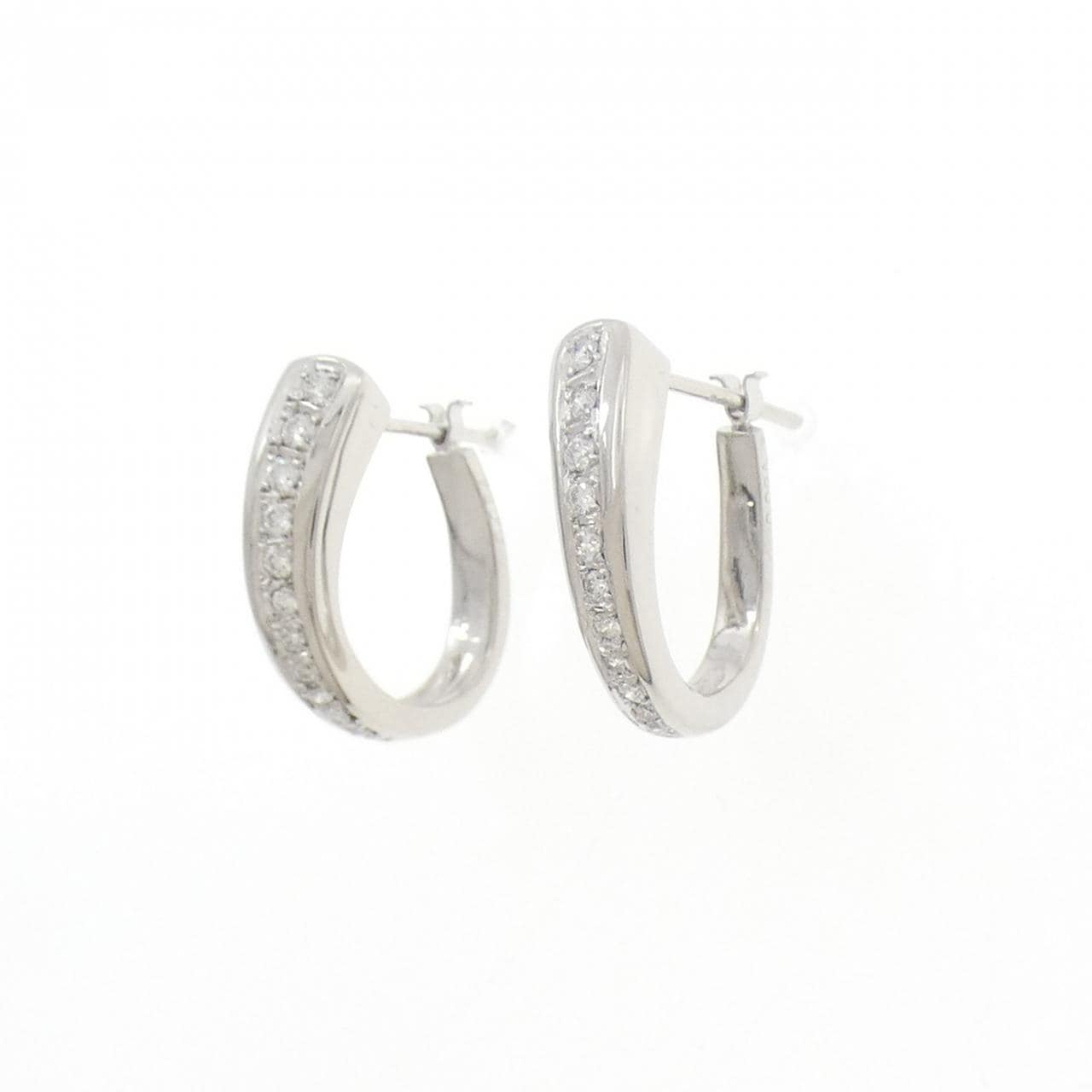 PT900 ダイヤモンド ピアス 0.168CT