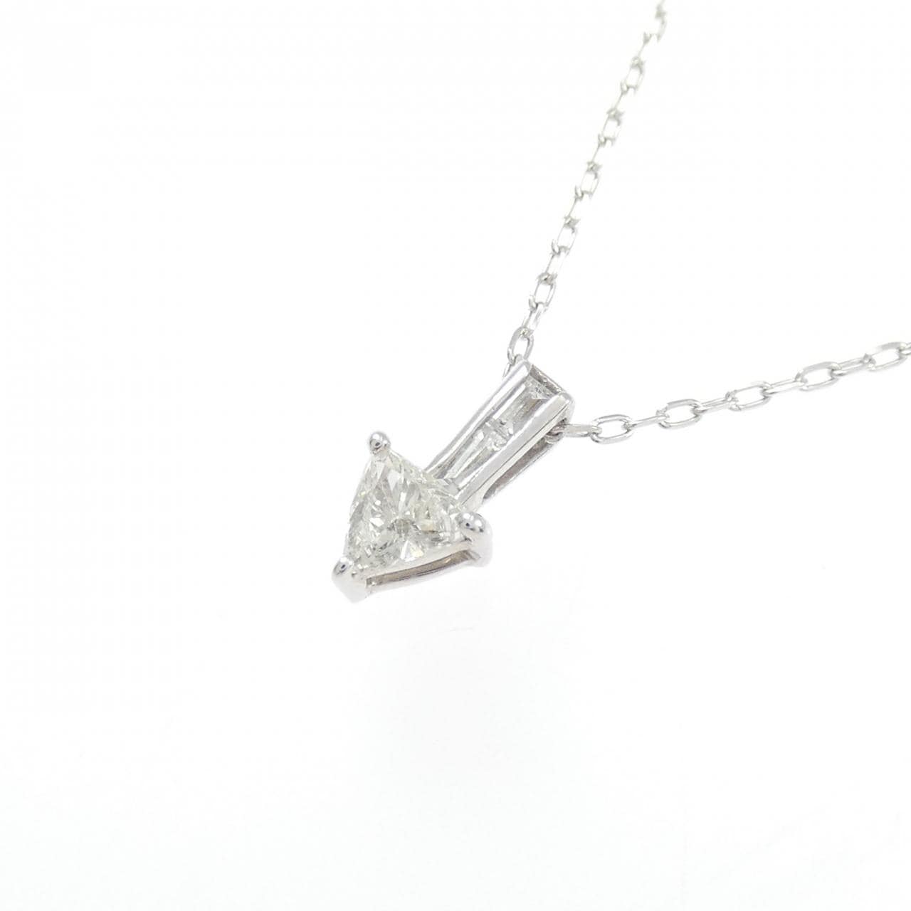 K18WG ダイヤモンド ネックレス 0.21CT