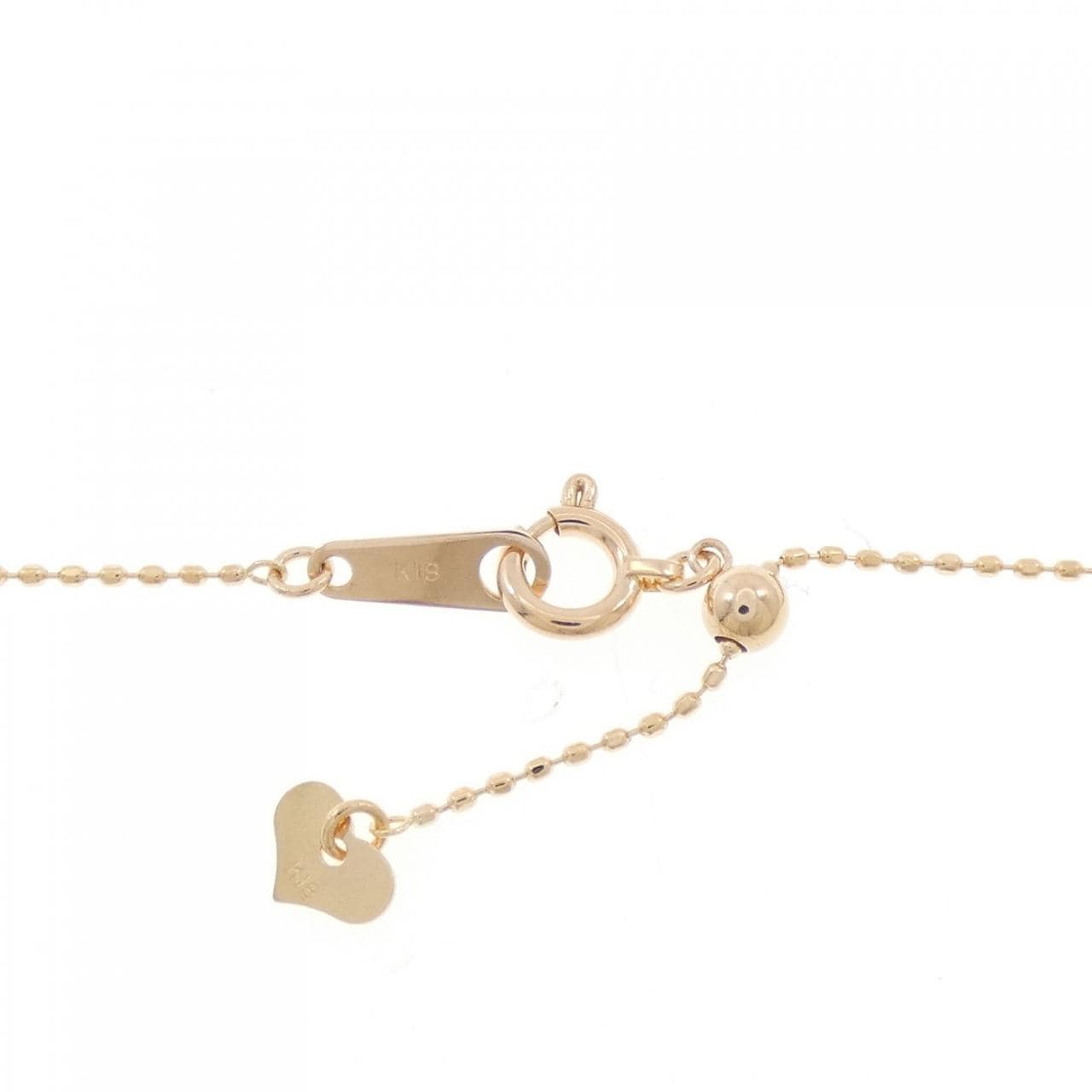 K18PG ダイヤモンド ネックレス 0.10CT