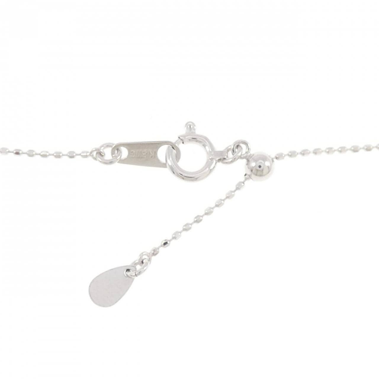 K18WG ハート ダイヤモンド ネックレス 0.20CT