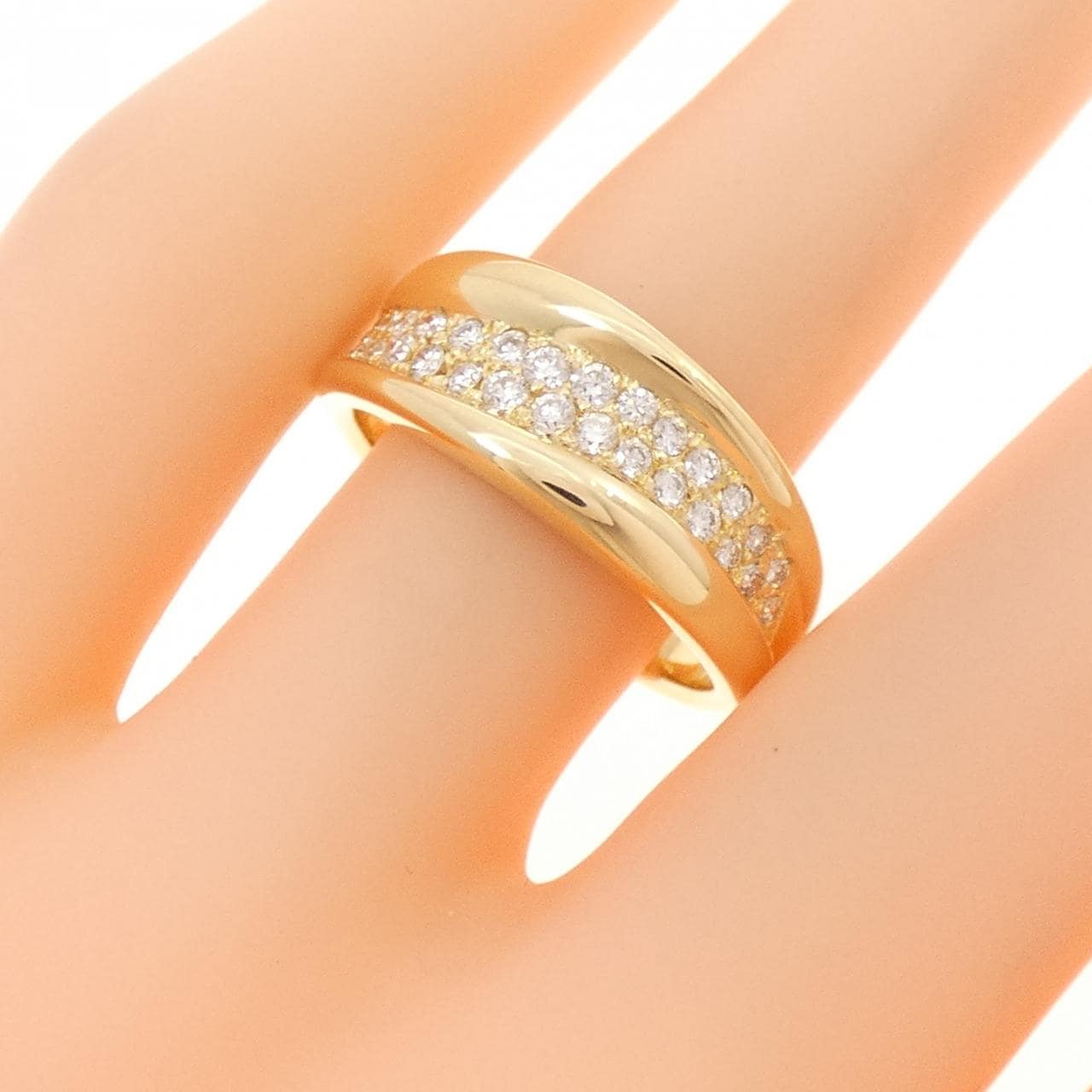 K18YG ダイヤモンド リング 0.40CT